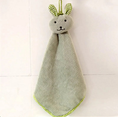 Divan ručnik u crtanom stilu Ručnik od koraljnog baršuna Višenamjenski viseći kuhinjski ručnik Upijajući ručnik za čišćenje u kuhinji i kupaonici