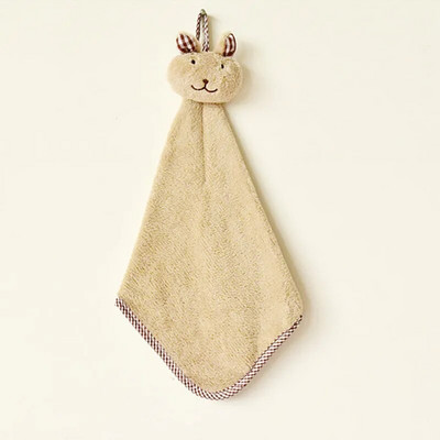 Divan ručnik u crtanom stilu Ručnik od koraljnog baršuna Višenamjenski viseći kuhinjski ručnik Upijajući ručnik za čišćenje u kuhinji i kupaonici