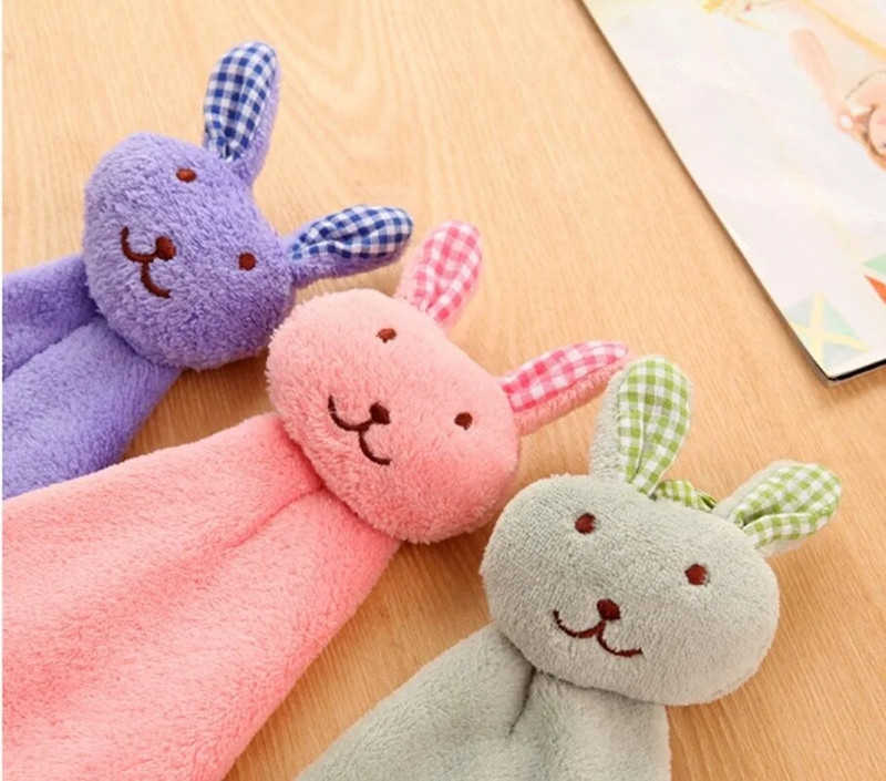 Divan ručnik u crtanom stilu Ručnik od koraljnog baršuna Višenamjenski viseći kuhinjski ručnik Upijajući ručnik za čišćenje u kuhinji i kupaonici