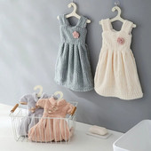 Kuhinjski ručnik za ruke Coral Velvet Quick Dry Bath Ručnik za sušenje ruku Dress Shape Viseći Fuzzy ručnici za kupaonicu Dječja spavaća soba