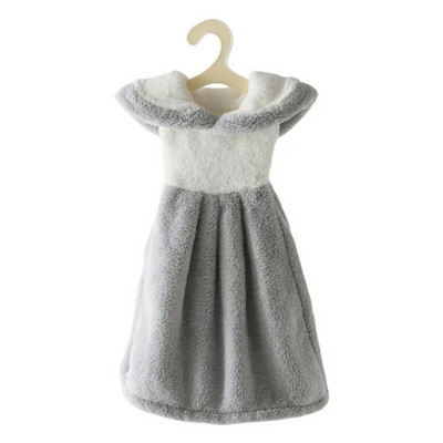 Kuhinjski ručnik za ruke Coral Velvet Quick Dry Bath Ručnik za sušenje ruku Dress Shape Viseći Fuzzy ručnici za kupaonicu Dječja spavaća soba