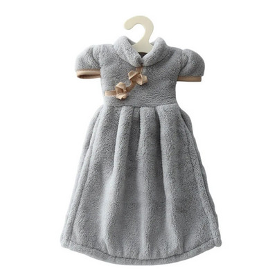 Kuhinjski ručnik za ruke Coral Velvet Quick Dry Bath Ručnik za sušenje ruku Dress Shape Viseći Fuzzy ručnici za kupaonicu Dječja spavaća soba
