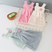 Ručnik za ruke Slatka haljina princeze Viseći kuhinjski ručnik Debeli mekani koraljni flis upijajuće krpe za suđe Ručnik za brisanje Kupaonski ručnici