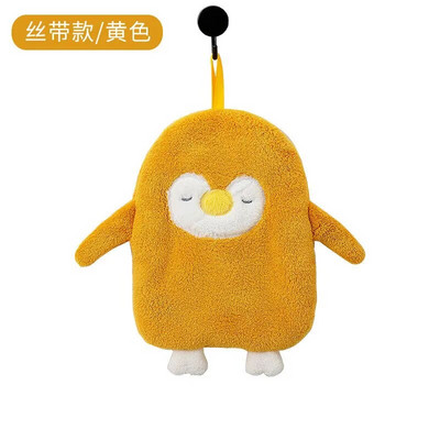 Pehme plüüsis pingviini vannirätik Baby Cartoon Loomade salvrätik Rippuv vannitamine Coral Velvet rätik köögirätik