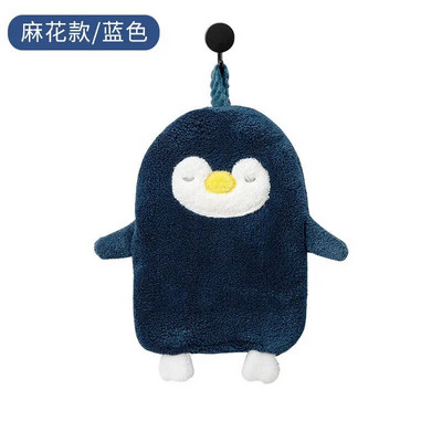 Pehme plüüsis pingviini vannirätik Baby Cartoon Loomade salvrätik Rippuv vannitamine Coral Velvet rätik köögirätik