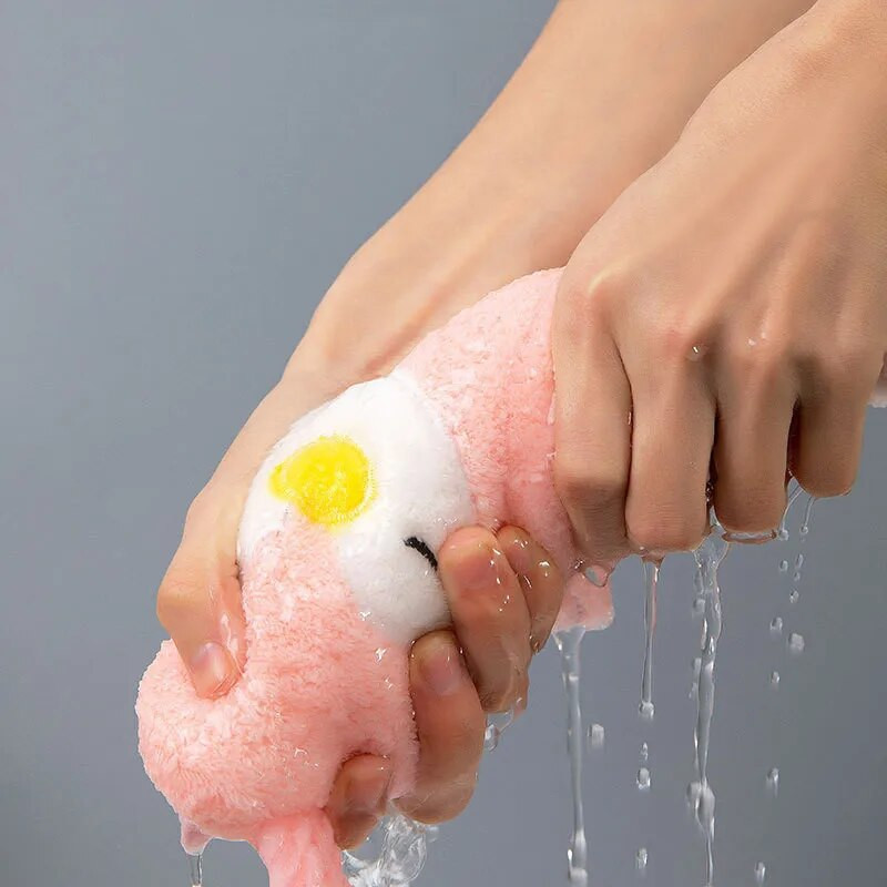 Pehme plüüsis pingviini vannirätik Baby Cartoon Loomade salvrätik Rippuv vannitamine Coral Velvet rätik köögirätik