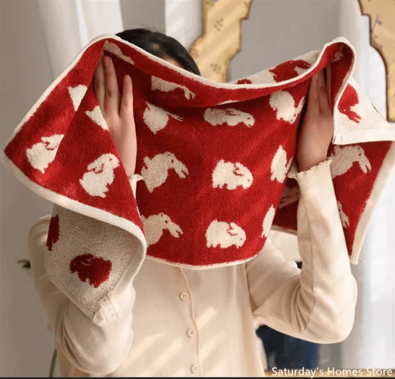 Mieli triušiai Patter Pure rankšluosčiai Minkšti maloniai odai veido rankšluosčiai Vonios kambario sugeriantys veido rankšluosčiai suaugusiems namų apyvokos rankšluosčiai