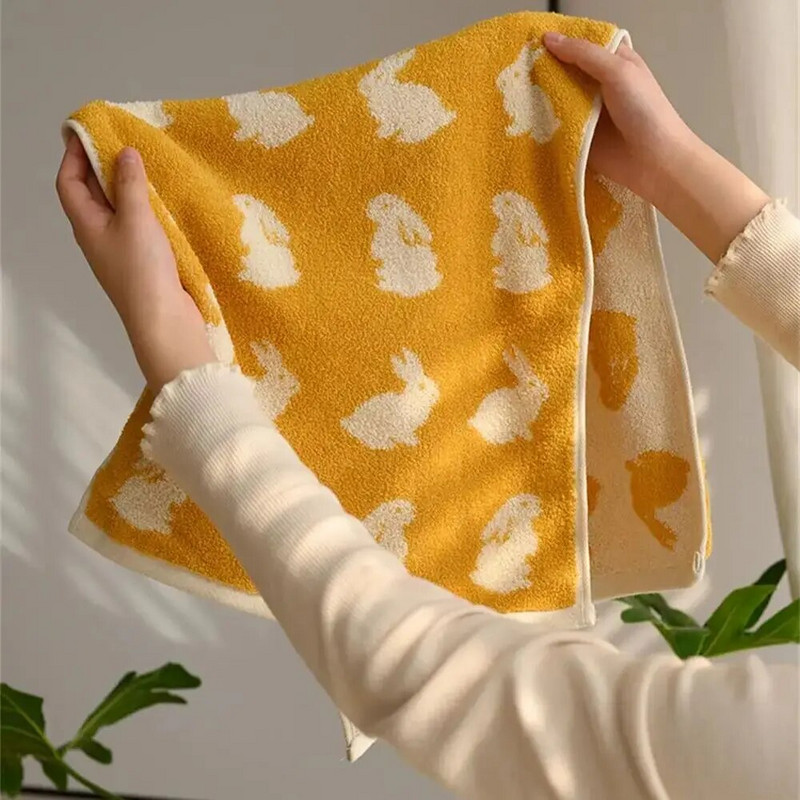 Mieli triušiai Patter Pure rankšluosčiai Minkšti maloniai odai veido rankšluosčiai Vonios kambario sugeriantys veido rankšluosčiai suaugusiems namų apyvokos rankšluosčiai