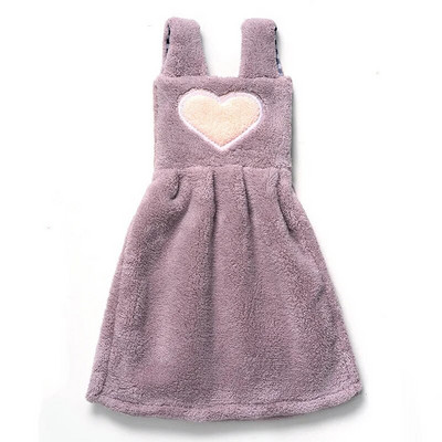 Szív alakú aranyos rajzfilm kéztörlő konyhai gyorsan száradó mosogatórongy puha baba fürdőszobai törölközők Felakasztható nedvszívó tisztítókendő