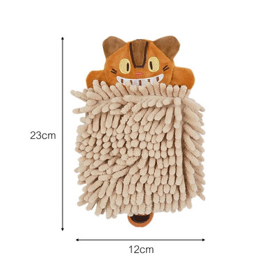 Crtić Životinja Mačka Ručnik za ruke Upijajuća spužva od mikrovlakana Brzo sušeća Plišana marama za brisanje Kuhinja Kupaonica Frotirni ručnici za kosu