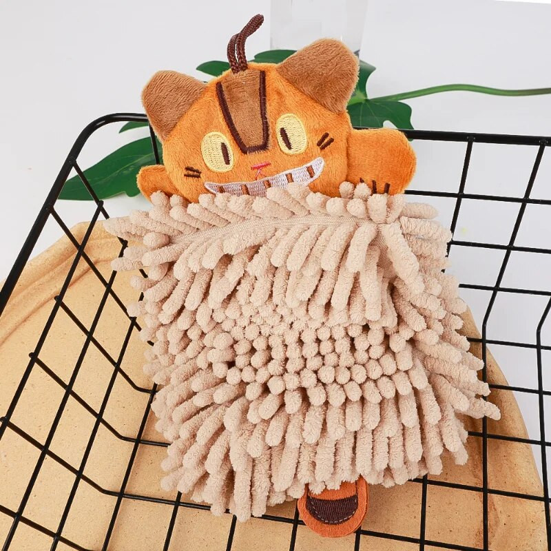 Crtić Životinja Mačka Ručnik za ruke Upijajuća spužva od mikrovlakana Brzo sušeća Plišana marama za brisanje Kuhinja Kupaonica Frotirni ručnici za kosu