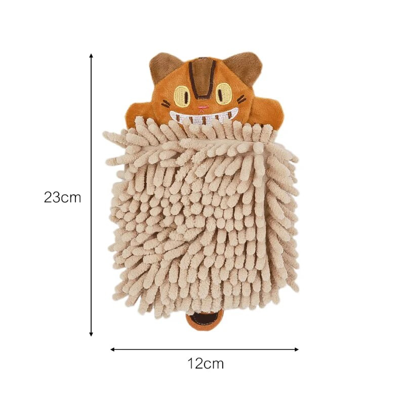 Crtić Životinja Mačka Ručnik za ruke Upijajuća spužva od mikrovlakana Brzo sušeća Plišana marama za brisanje Kuhinja Kupaonica Frotirni ručnici za kosu