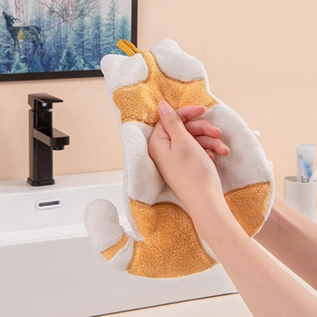 Σχεδιασμένη κομψή πετσέτα μπάνιου Χαριτωμένη απορροφητική πετσέτα χεριών κινουμένων σχεδίων που δεν απορρίπτεται, μαλακή παιδική πετσέτα σκουπίζοντας πετσέτα για παιδιά 핸드타올
