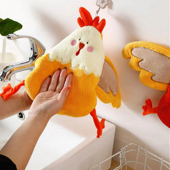 Πετσέτα χεριών Cute Animal Πετσέτες χεριών για παιδιά Πετσέτες ζώων Ισχυρή απορρόφηση νερού Χαριτωμένα κρεμαστά πετσέτες Kawaii