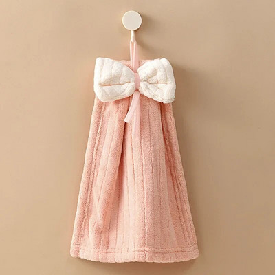 Bowknot Ručnici za ruke za kuhinju Kupaonica Mikrovlakna Koralj Baršun Mekani rupčić Kućna Brzo sušeća Upijajuća Krpa za suđe Prozračna