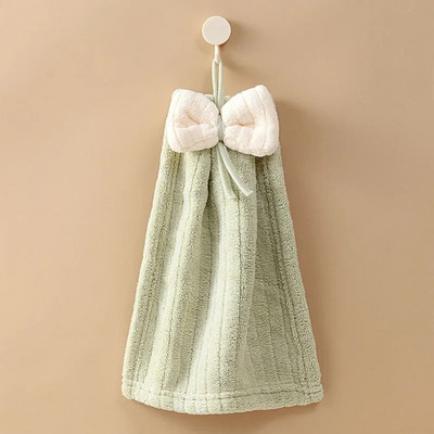 Bowknot Ručnici za ruke za kuhinju Kupaonica Mikrovlakna Koralj Baršun Mekani rupčić Kućna Brzo sušeća Upijajuća Krpa za suđe Prozračna