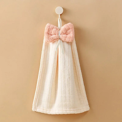 Bowknot Ručnici za ruke za kuhinju Kupaonica Mikrovlakna Koralj Baršun Mekani rupčić Kućna Brzo sušeća Upijajuća Krpa za suđe Prozračna