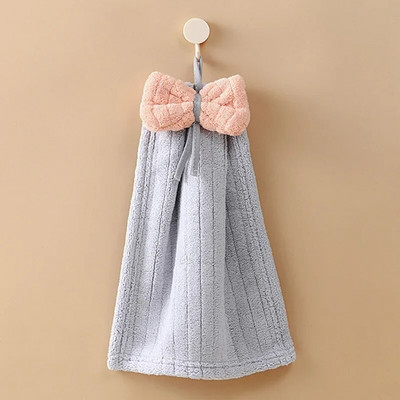 Bowknot Ručnici za ruke za kuhinju Kupaonica Mikrovlakna Koralj Baršun Mekani rupčić Kućna Brzo sušeća Upijajuća Krpa za suđe Prozračna