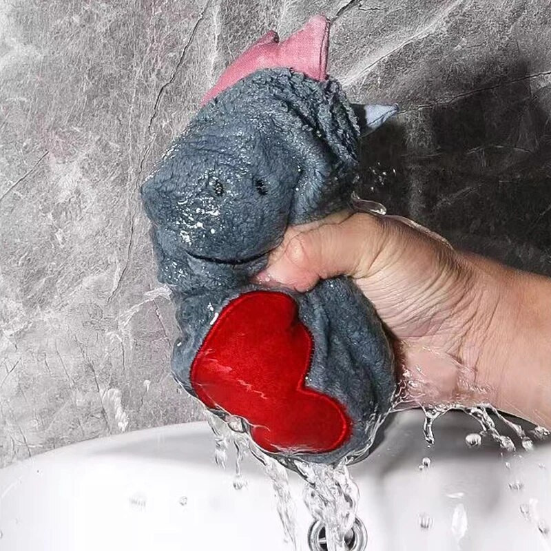 Crtani žaba Ručnik za ruke Zadebljani koraljni baršun Prozračne dječje maramice Kuhinjska kupaonska šalica Stol Krpa za čišćenje posuđa