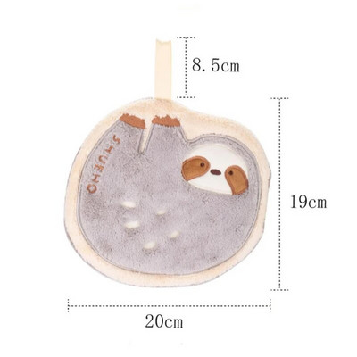 Прекрасни анимационни лениви кърпи за избърсване на ръце Удебелена коралова кадифена абсорбираща бързосъхнеща висяща конструкция Детска дишаща носна кърпа
