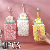 Szép törlőkendők Kéztörlő Kézszáraz Törölköző Fürdőszoba Konyhai Tisztító Törölköző Akasztóhurkok Mosogatókendők Konyhai Kiegészítők