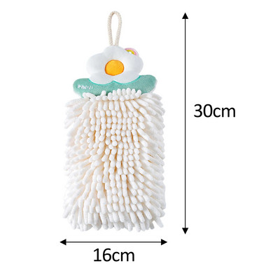 Szép törlőkendők Kéztörlő Kézszáraz Törölköző Fürdőszoba Konyhai Tisztító Törölköző Akasztóhurkok Mosogatókendők Konyhai Kiegészítők