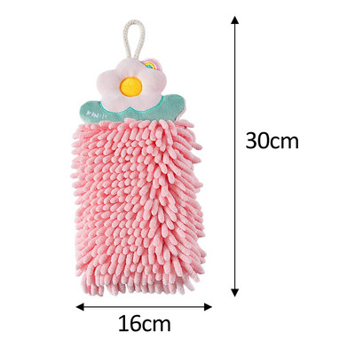 Szép törlőkendők Kéztörlő Kézszáraz Törölköző Fürdőszoba Konyhai Tisztító Törölköző Akasztóhurkok Mosogatókendők Konyhai Kiegészítők