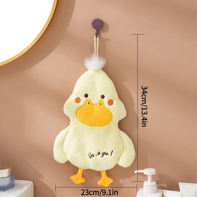 Анимационни кърпи за ръце с животни за деца Абсорбиращи висящи кърпи за ръце Кухня Мека кърпа за почистване на съдове Кухненски инструменти