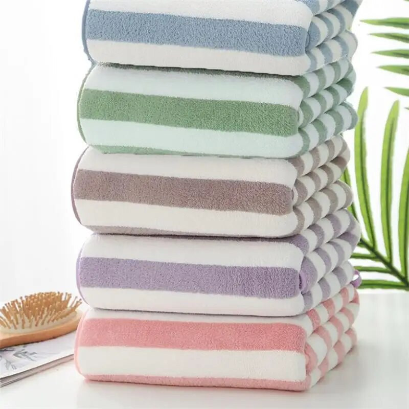 70*140cm Suaugusiųjų veido rankšluostis medvilninis dryžuotas paplūdimio rankšluostis vyriškas, moteriškas sugeriantis rankšluostis Kelionių sporto SPA vonios reikmenys plaukimo reikmenys