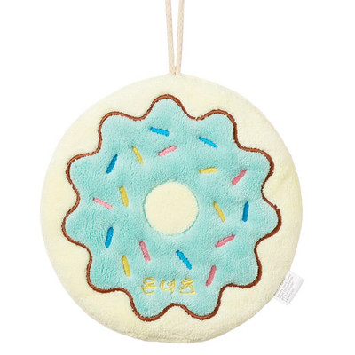 Нова сладка анимационна кърпа за ръце, висяща хляб, сирене, поничка, кухня, бързо съхнеща, удебелена коралова кадифена кърпа, домакинско почистване