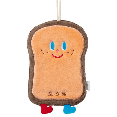 Нова сладка анимационна кърпа за ръце, висяща хляб, сирене, поничка, кухня, бързо съхнеща, удебелена коралова кадифена кърпа, домакинско почистване