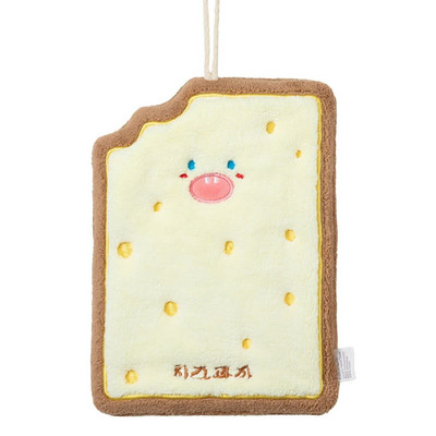 Нова сладка анимационна кърпа за ръце, висяща хляб, сирене, поничка, кухня, бързо съхнеща, удебелена коралова кадифена кърпа, домакинско почистване