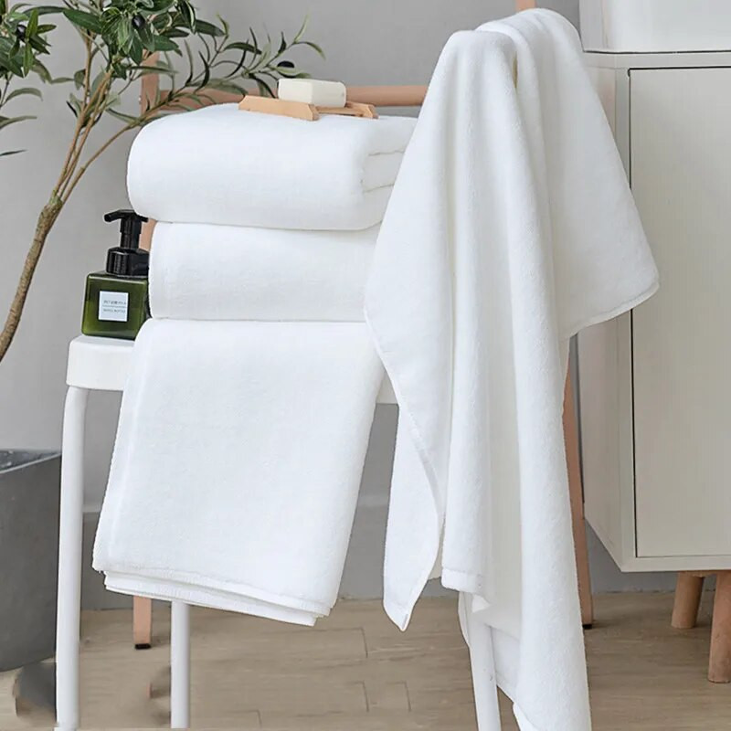 Ogroman ručnik za kupanje od mikrofibre, mekan, visoko upijajući, brzo sušeći, sportski, putni, ne blijedi, ručnik za kozmetički salon, crni