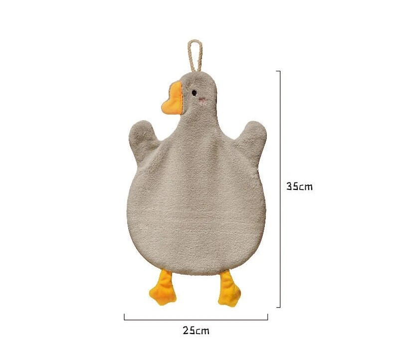 Duck Hand Towel Goose Towels Кърпа за ръце Washcloth for Children Kids Cute Samll Towels Силна абсорбция на вода Children Cartoon