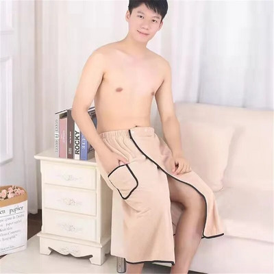 Носени кърпи от миркофибър за мъже, обвивка за баня с джоб, супер абсорбираща магия, плуване, плажни домашни кърпи за баня, 80*135 см