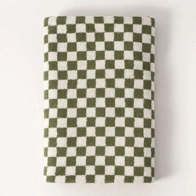 Винтидж карирана кърпа за баня Шахматна дъска Хавлиена кърпа за ръце Абсорбираща лице Баня Домашен хотел На открито Удобни кърпи Kawaii toalla