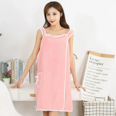 135x80cm Nosivi ručnici za kupanje Meki koraljni flis Ženska suknja za kupanje Upijajući remen Kućni ručnik za tuširanje Brzo sušeći ručnik