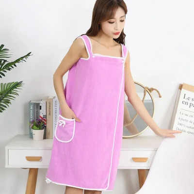 135x80cm Nosivi ručnici za kupanje Meki koraljni flis Ženska suknja za kupanje Upijajući remen Kućni ručnik za tuširanje Brzo sušeći ručnik