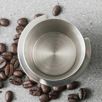 Coffee Dosing Cup 51/53/58mm Κούπα sniffing από ανοξείδωτο χάλυβα για μηχανή εσπρέσο Coffee Dosing Cup Powder Feeder Part Coffeeware