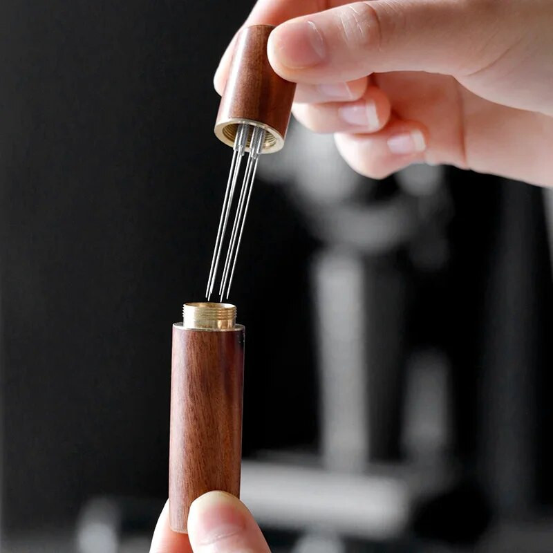 Espresso kavos maišyklės skirstytuvo adata nerūdijančio plieno kavos miltelių tamper Wdt įrankis kavos maišymo barista priedai