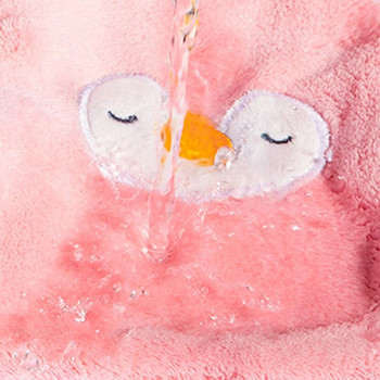 Αξιολάτρευτη απορροφητική πετσέτα χεριών Penguin Coral Velvet Thickened Πετσέτα κουζίνας Κρεμαστό σερβίτσιο καθαρισμού πετσετών αξεσουάρ Gadget