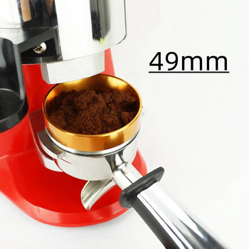 49 мм фуния за дозиране на еспресо с магнитен пръстен за дозиране на кафе от неръждаема стомана Съвместим с 49 мм аксесоар за портафилтър за кафе