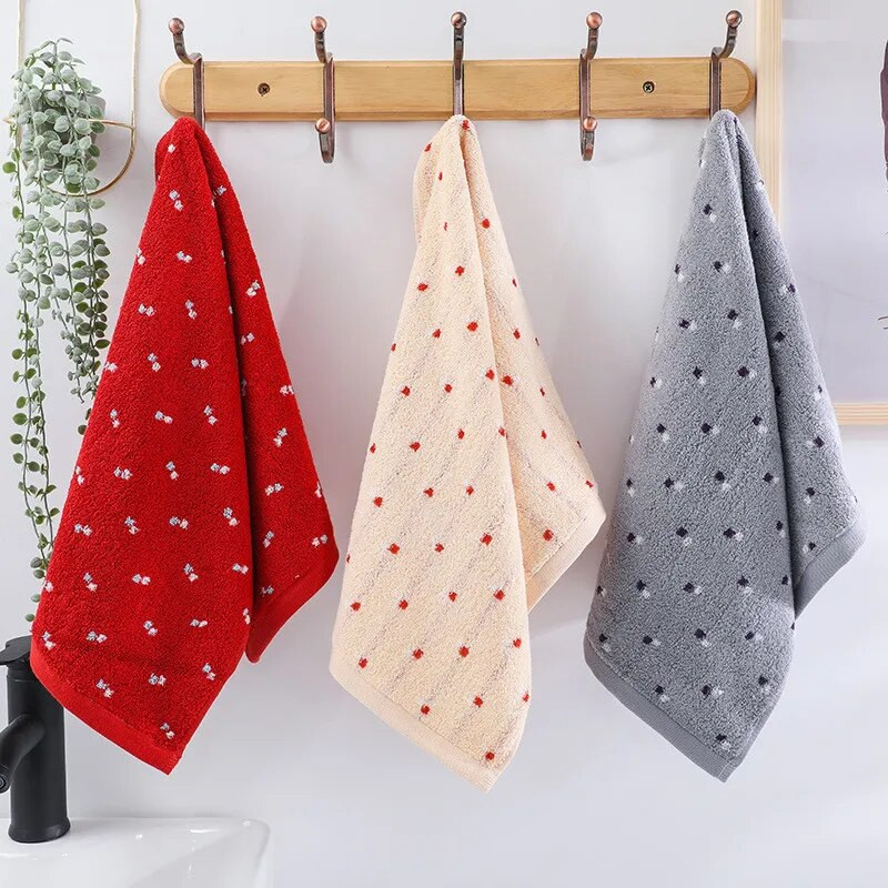 34x76 cm točkasti jacquard pamuk deblji ručnik za ljubitelje kupaonica Meka upijajuća krpa