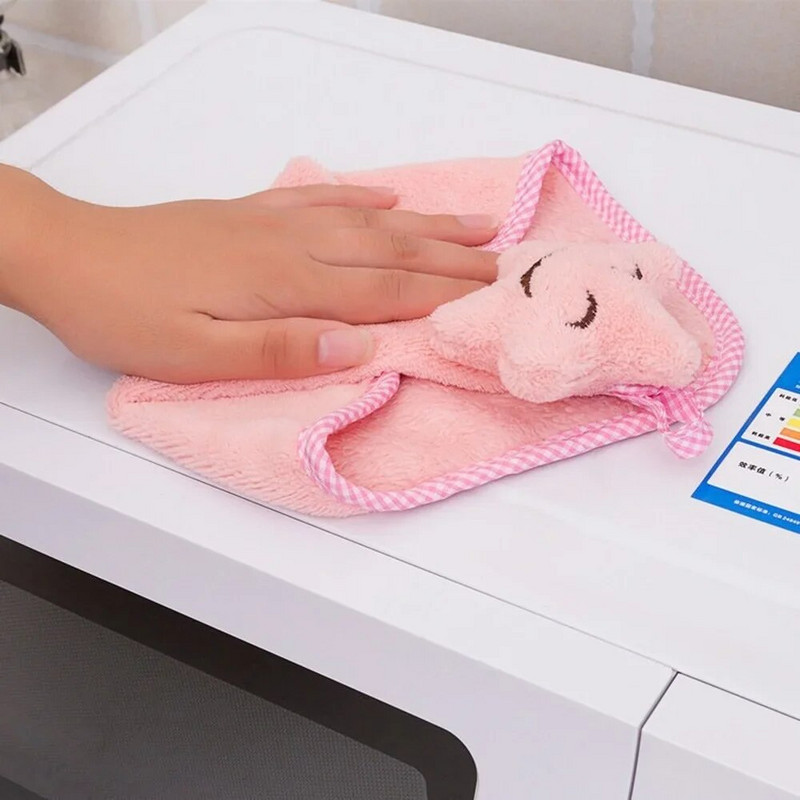 Baby Soft Plush vannirätik Beebi lasteaia käterätik Multifilm Loomade salvrätik Rippuv vannirätik lastele Vannitoa köök