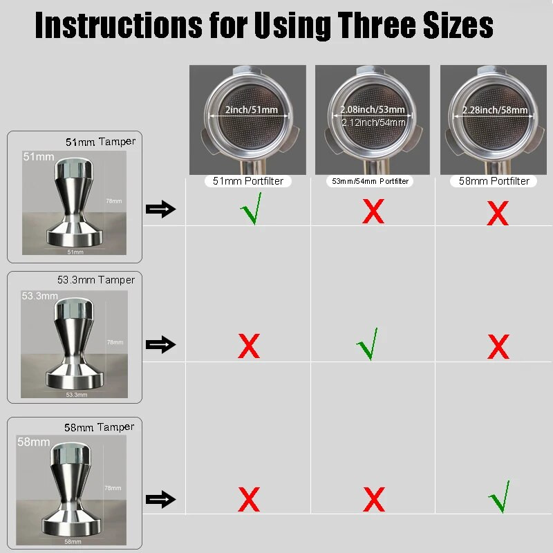 51 mm espresso nabijač 53,3 mm nabijač za kavu Barista aluminijska baza nabijač za kavu 58 mm