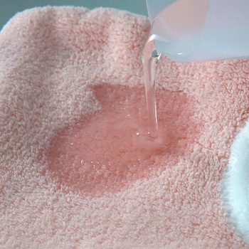 Кухня Баня Абсорбираща многофункционална висяща кърпа за изтриване на ръце Сладък анимационен пингвин Корал Кадифе Мека детска кърпа за почистване