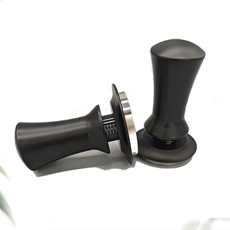 Coffee Tampers 15lb Spring Loaded Coffee Tamper Ripple Base Aluminium Selfleveling Espresso Tamper Coffeeware 51mm 53mm 58mm