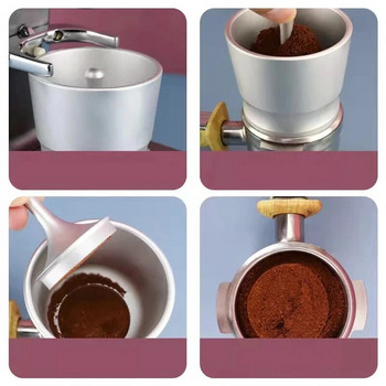 Έξυπνος δακτύλιος αλουμινίου 58mm Espresso Barista Powder Picker for EK43 Grinder Brewing Bowl Coffee Tamper Dosing Dosing Ring