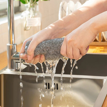 3 τμχ Πανί Καθαρισμού Κουζίνας Αντιλίπανση Πανάκια Καθαρισμού Μικροϊνών Πετσέτα Σφουγγάρι Πλυντηρίου Πιάτων Magic Πανάκια Καθαρισμού Gadgets κουζίνας