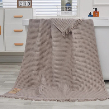 Дамски вафлени кърпи за баня Мъжки големи XXL 90*180 Органичен памук за баня Шал за възрастни Шал Безплатна доставка